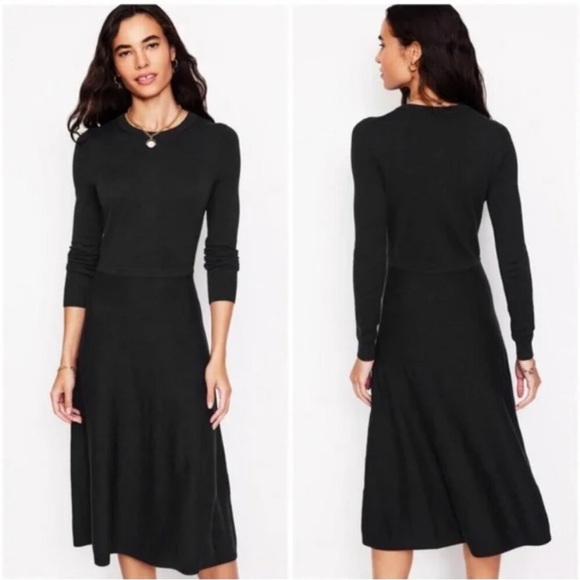Boden Dresses & Skirts - BODEN Maria Knitted Midi Dress Black NWT size 10 R